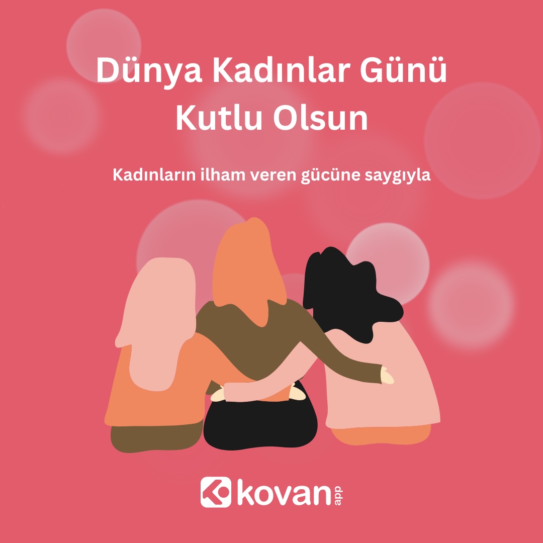 AppKovan's tweet photo. Bugün, daha adil ve eşit bir çalışma ortamı ve yaşam şartları için mücadele eden tüm kadınların cesaretine, kararlılığına ve emeğine selam gönderiyoruz. Dünya Kadınlar Günü Kutlu Olsun!

#DünyaKadınlarGünü #kovanapp https://t.co/KQTgBhbZE1