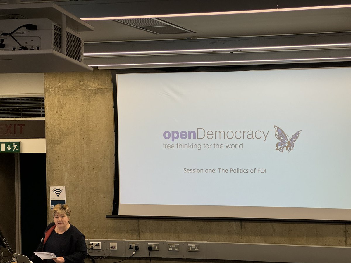 HandleyGillLtd's tweet photo. This morning we’re joining @openDemocracy & @IALS_law for their ‘Where are we now with the Freedom of Information Act?’ conference, where @UKLabour Shadow Attorney General @EmilyThornberry MP is giving the keynote speech. #InformationRights #FOIA #FoI #FOIA2000 #InformationAccess https://t.co/T78ml5sfoX