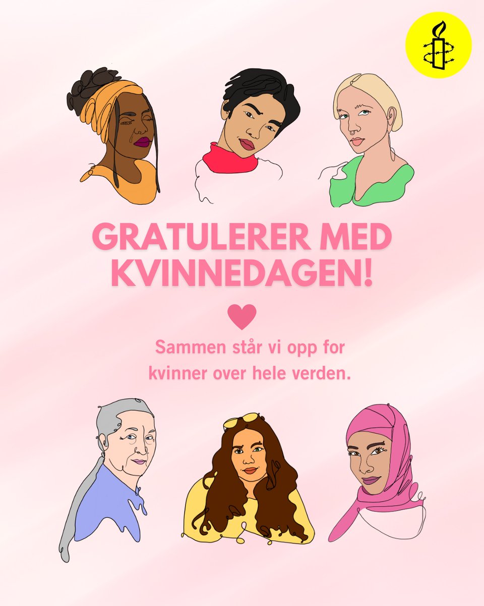 Gratulerer med kvinnedagen! ❤️ Vi har fortsatt mange kamper igjen å kjempe - takk for at du står opp for kvinners rettigheter over hele verden ✊🏽