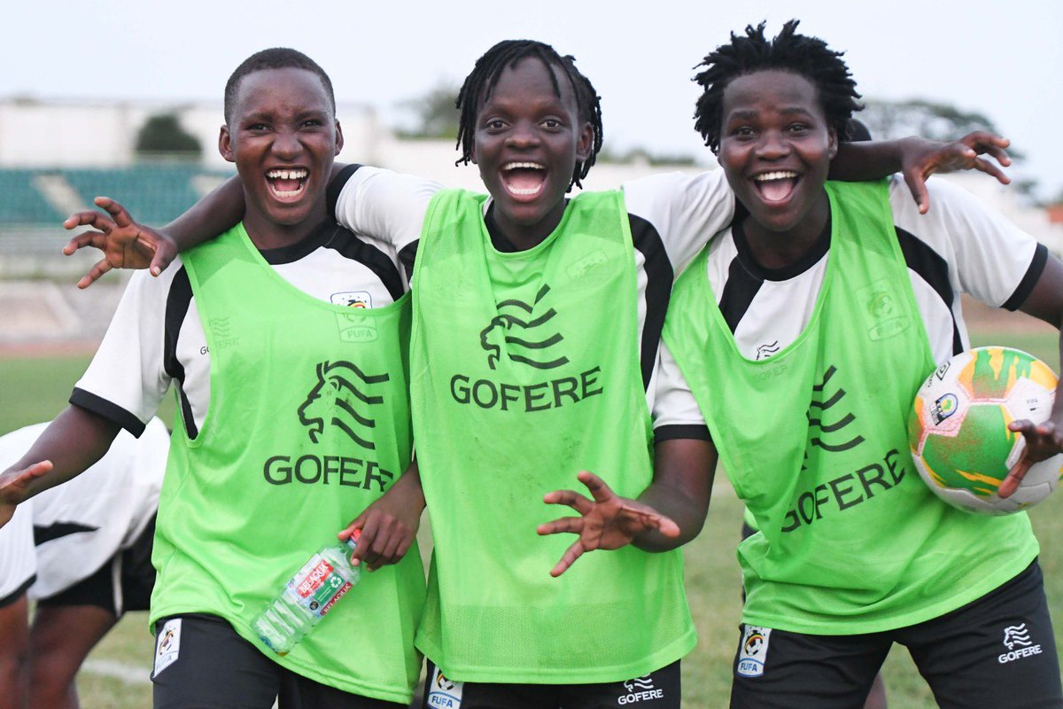 Uganda U20 Women's Team conducted a training session at the Nduom Sports Stadium in Elmina . The Queen Cranes will play Tanzania tomorrow in their first group match of the African Games 2023. #Accra2023 #AfricanGames