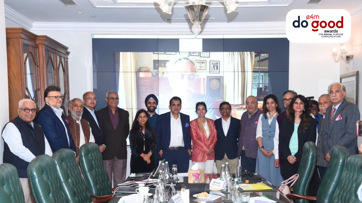 e4mevents's tweet photo. ๐ฌInspiring discussions and impactful decisions! Here are the key moments from the #e4mDoGood Awards jury meet, held yesterday to honor those truly shaping a positive impact.๐
Know more๐ https://t.co/lGcIiH3hZ9
@amitabhk87, @anuragbatrayo, @rohitprasad_in, @advsudhirmishra, @smitaroy_ , #SalilKumar , @StStephensClg, @advsudhirmishra, @LexCounsel, @MASH_Project, @anishasinghas, @nupurgarg_winpe, @APAGIndia, @DILIPtheCHERIAN, @UNDP_India
#e4mawards #socialimpact #impactfulmarketing #causemarketing #impactfulchange #jurymeet #socialgood #brandsmakingdifference #agencies #ngos #purposedrivencampaigns #brandpurpose