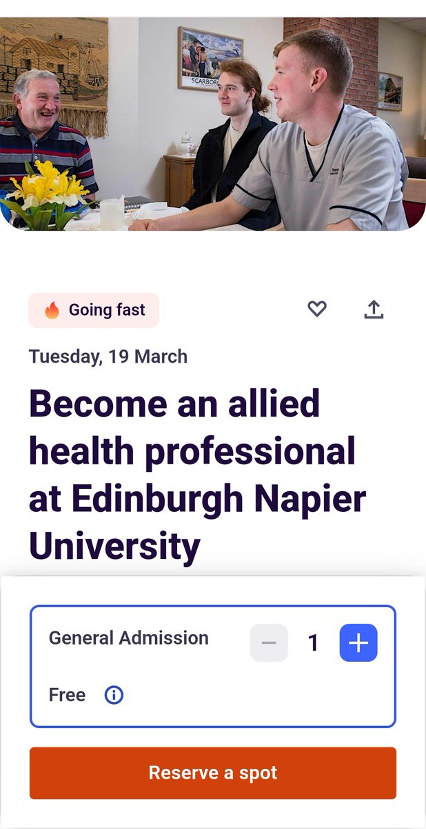 🎟 🎟 are going fast 🔥 Interested in a career as an occupational therapist, physiotherapist, or social worker? 2025 applications are now open! Come along to our ℹ️ webinar on Tue 19th March 1:30pm 🧑‍💻 🎟️tinyurl.com/5n96mc2p or contact us to find out more 🌟 @ENU_OT_