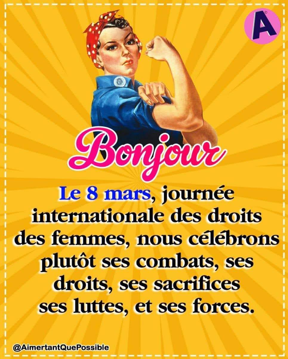 chhim_phonemany's tweet photo. On est vendrediiii ☺ on attaque le week-end 🎉
Et bonne fête à toutes les Wonder woman 🌹 https://t.co/dO1nwiliUx