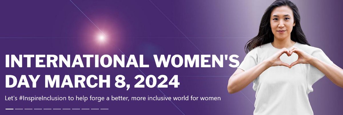 Happy International Women's Day: internationalwomensday.com Imagine a gender equal world: free of bias, stereotypes, and discrimination; that's diverse, equitable, and inclusive; where difference is valued, respected and celebrated. Everyone can do their bit! #InspireInclusion