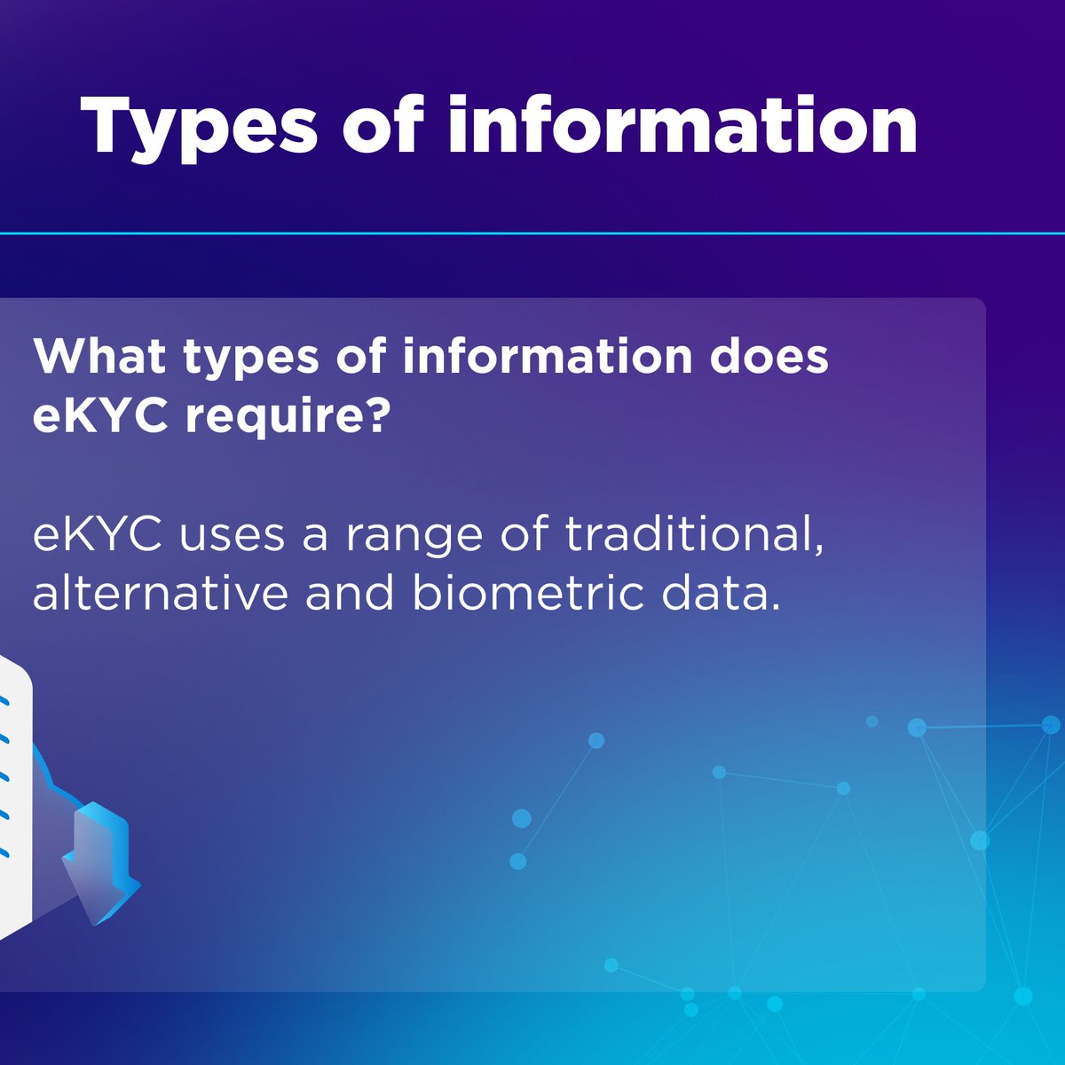 FOO_Solutions's tweet photo. Smart. Streamlined. Seamless. Across the world, eKYC is transforming identity verification for the better.

In doing so, it’s also helping to get more people into the global economy than ever before.

Swipe below to learn more about eKYC 👇

#FOO #Fintech #FOObytes https://t.co/5ZtdcVQjKI