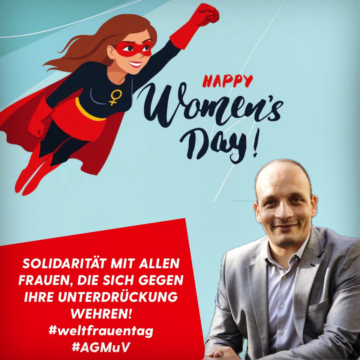SOLIDARITÄT MIT ALLEN FRAUEN, DIE SICH GEGEN IHRE UNTERDRÜCKUNG WEHREN!

#weltfrauentag #AGMuV #Energie_für_Powerfrauen