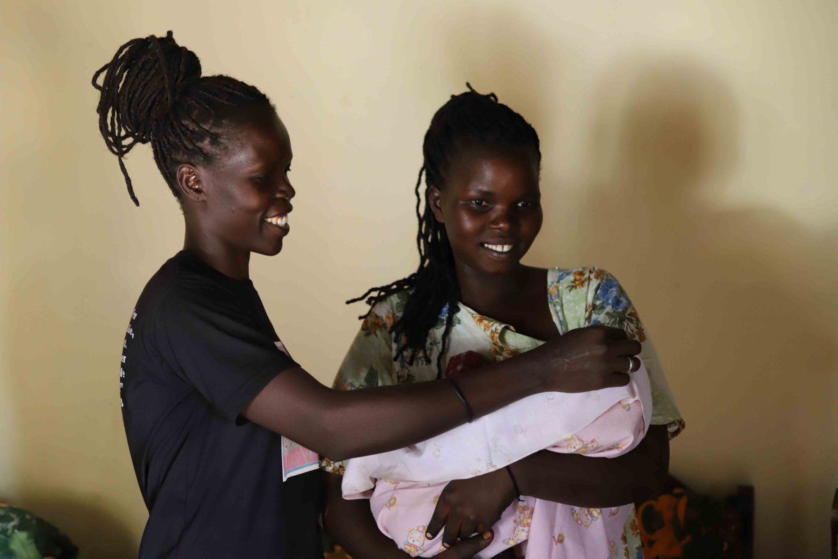 To celebrate #IWD2024, we shadowed Beatrice and Aziza in Juba, South Sudan. Beatrice, a mother of 5, welcomed a new addition to her family last year. She found antenatal care support from Aziza, a dedicated Community Health Worker. bit.ly/48KlAir