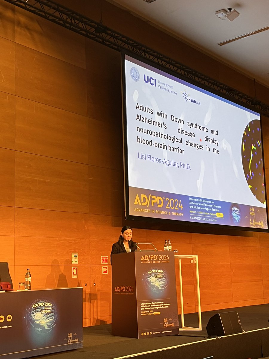 Dr. @ElzHead and Dr. @Lisi_FA gave two wonderful talks at #ADPD2024  highlighting the impact of  Alzheimer’s disease in #DownSyndrome individuals and the needs of new interventions. Thanks both for your outstanding contributions!