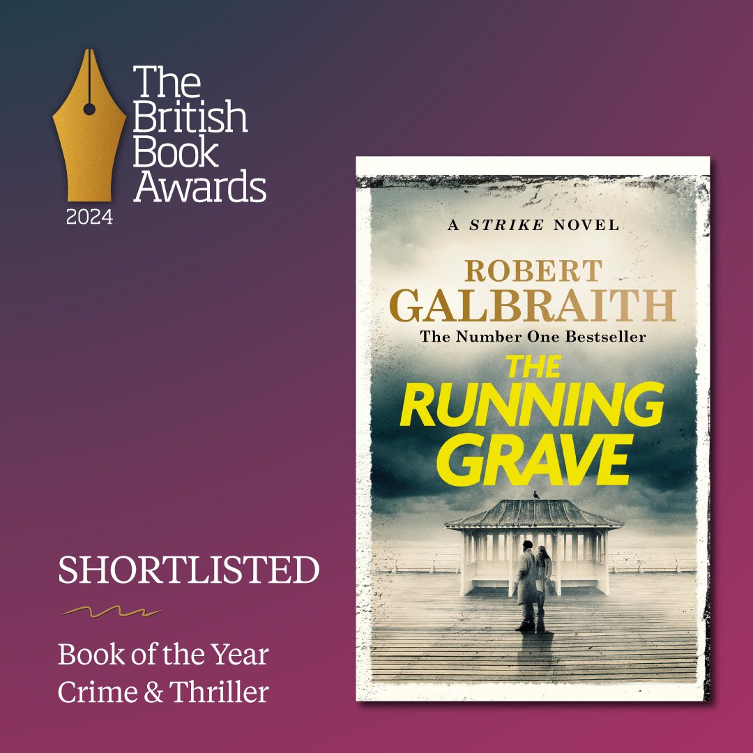 Breaking news! The Running Grave has been shortlisted for two British Book Awards: Audiobook Fiction of the Year and Crime and Thriller book of the Year. 

Congratulations to all the other nominees. 

#Nibbies #BritishBookAwards