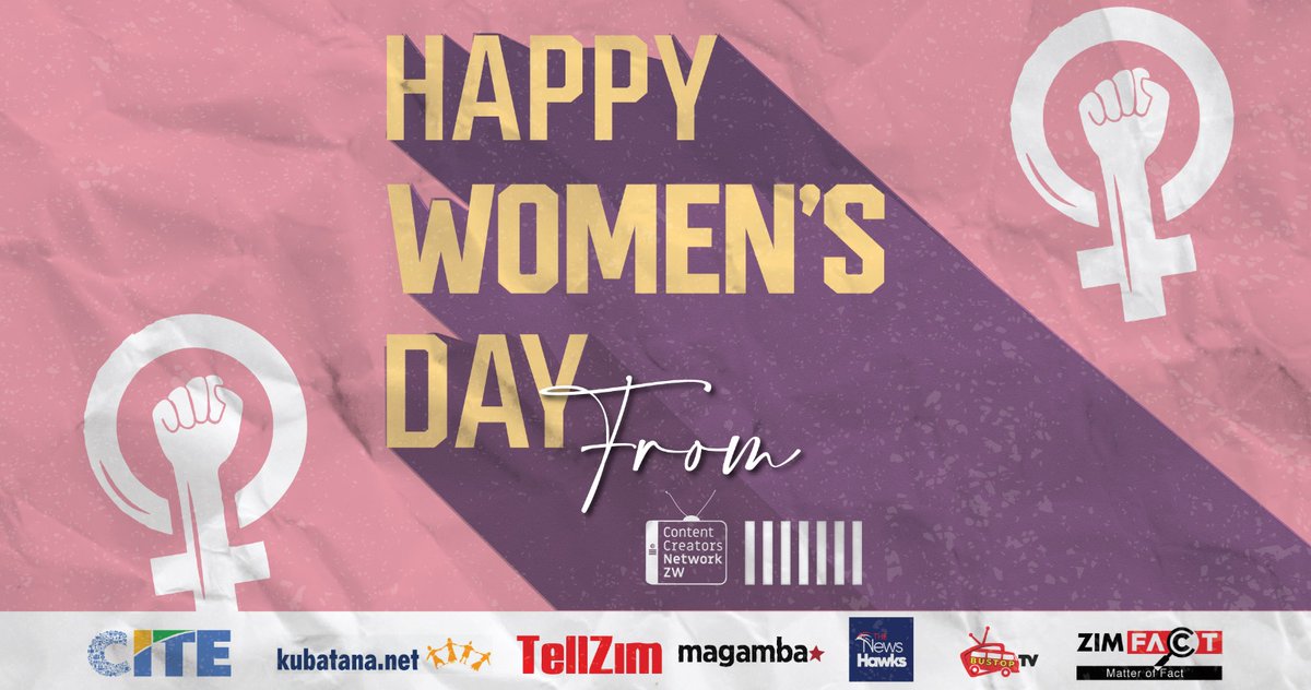 Today we celebrate the phenomenal women in Zimbabwe’s content creation scene! Happy #InternationalWomensDay! Here's to your voices, stories, and the power you bring to the world. cc @citezw @NewsHawksLive @bustoptv @ZimFact @MagambaNetwork @yojaZW #ContentCreatorsNetworkZW