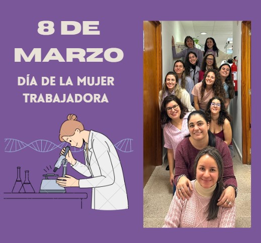 Hoy #8M celebramos en nuestro laboratorio el #DiaInternacionalDeLaMujer ¡por muchas más mujeres científicas!