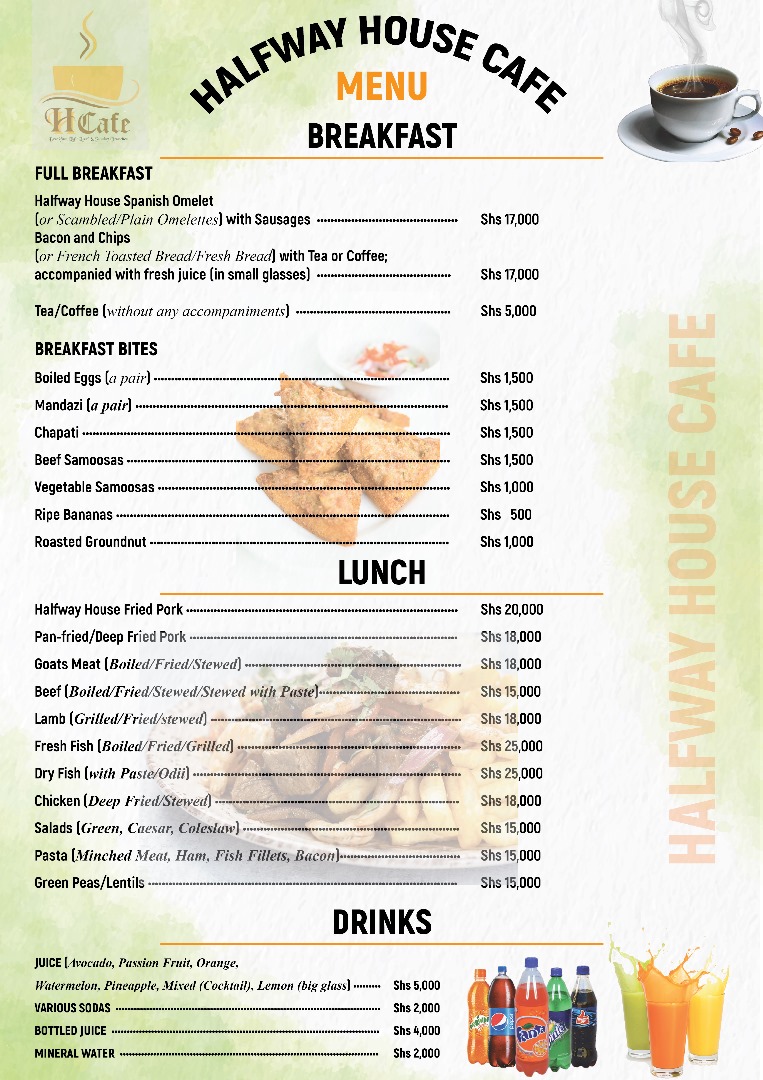 bbtech2023's tweet photo. Hello Gulu, it's lunch o'clock and here we bring you the most amazingly,tasty line up of  all your favorites 😋. Pass by Halfway House cafe and have unlimited selection of what you prefer for this lunch. It's all with us,and in plenty 💯✅.
#LunchBites😋 https://t.co/icoTG49TNP