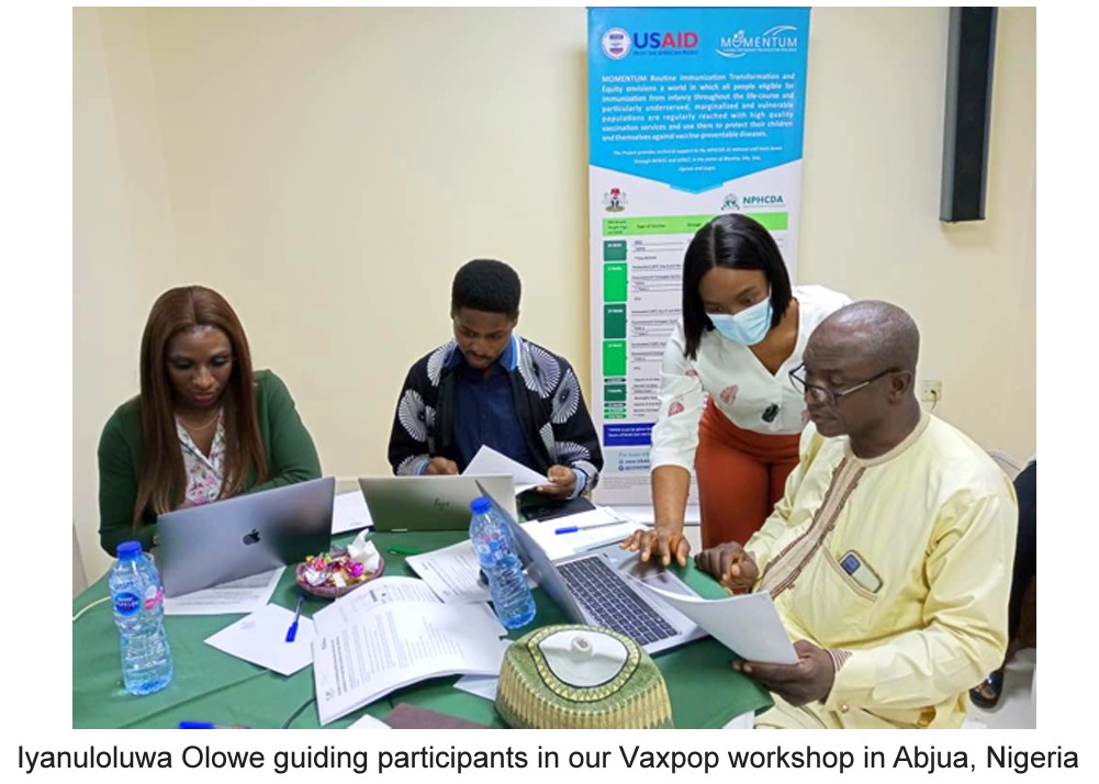 On #InternationalWomensDay, we are celebrating the recent work of staff and students in WorldPop: Iyanuloluwa Olowe leads the GIS work for our @gavi-funded work to support @NphcdaNG on vaccination coverage mapping. Read about it in our latest newsletter: worldpop.org/worldpop-newsl…