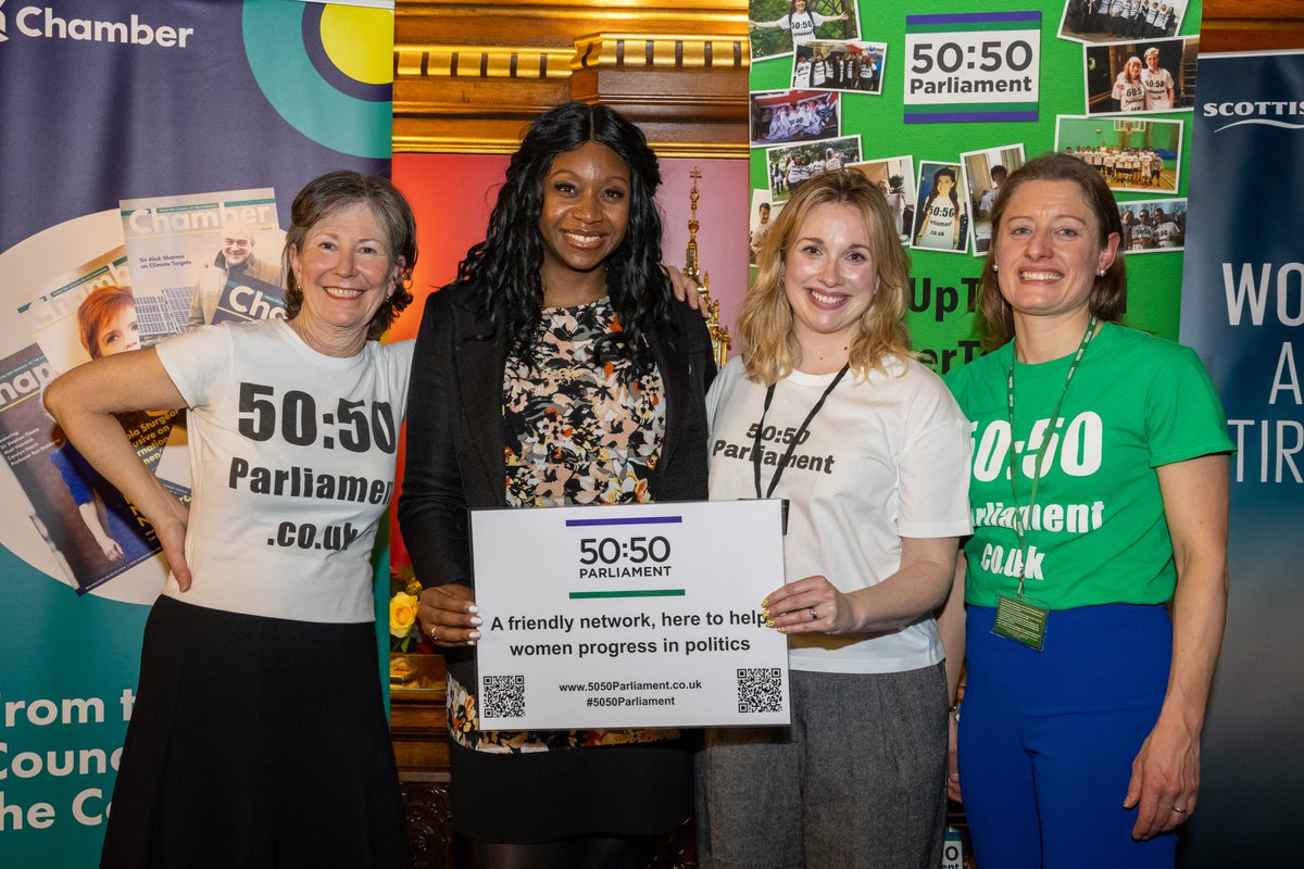 Earlier this week @5050Parliament, @chamberuk and @ScottishWidows reflected at an event on why  diversity and equality within politics is better for everyone. We need more women to #signuptostand so if you are tempted sign up today! 2/2