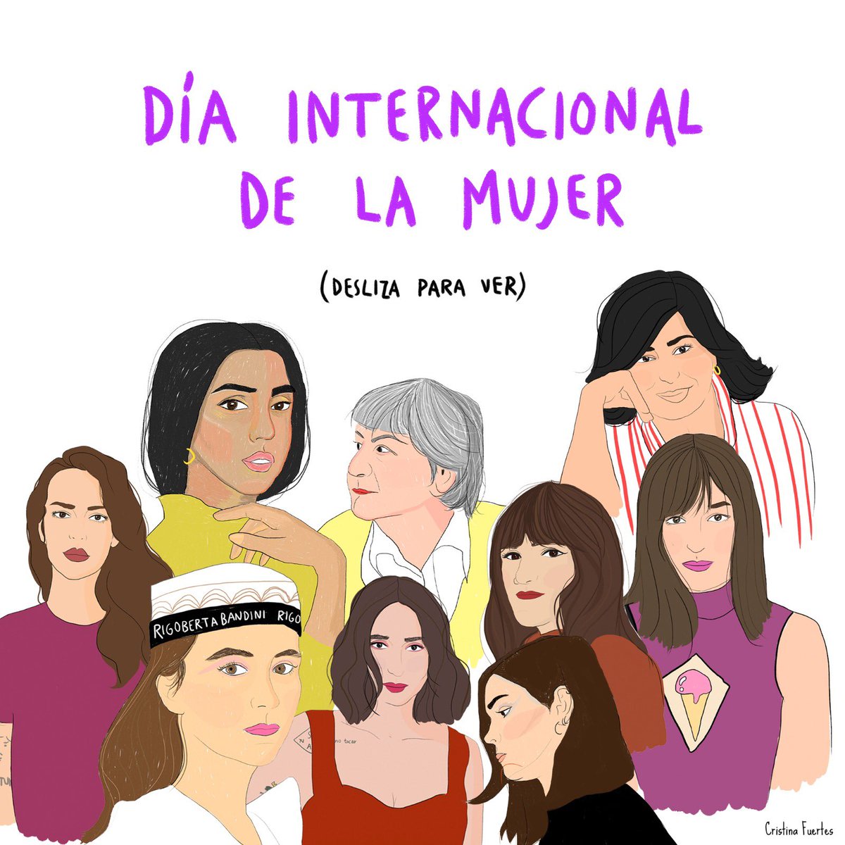 crisfuertes__'s tweet photo. Todas estas mujeres me acompañan a diario desde hace años y me hacen ser más fuerte y valiente cada 8M es el recuerdo de que no estamos solas gracias a todas las mujeres que allanaron el camino 💜 https://t.co/idkTYnGL4S