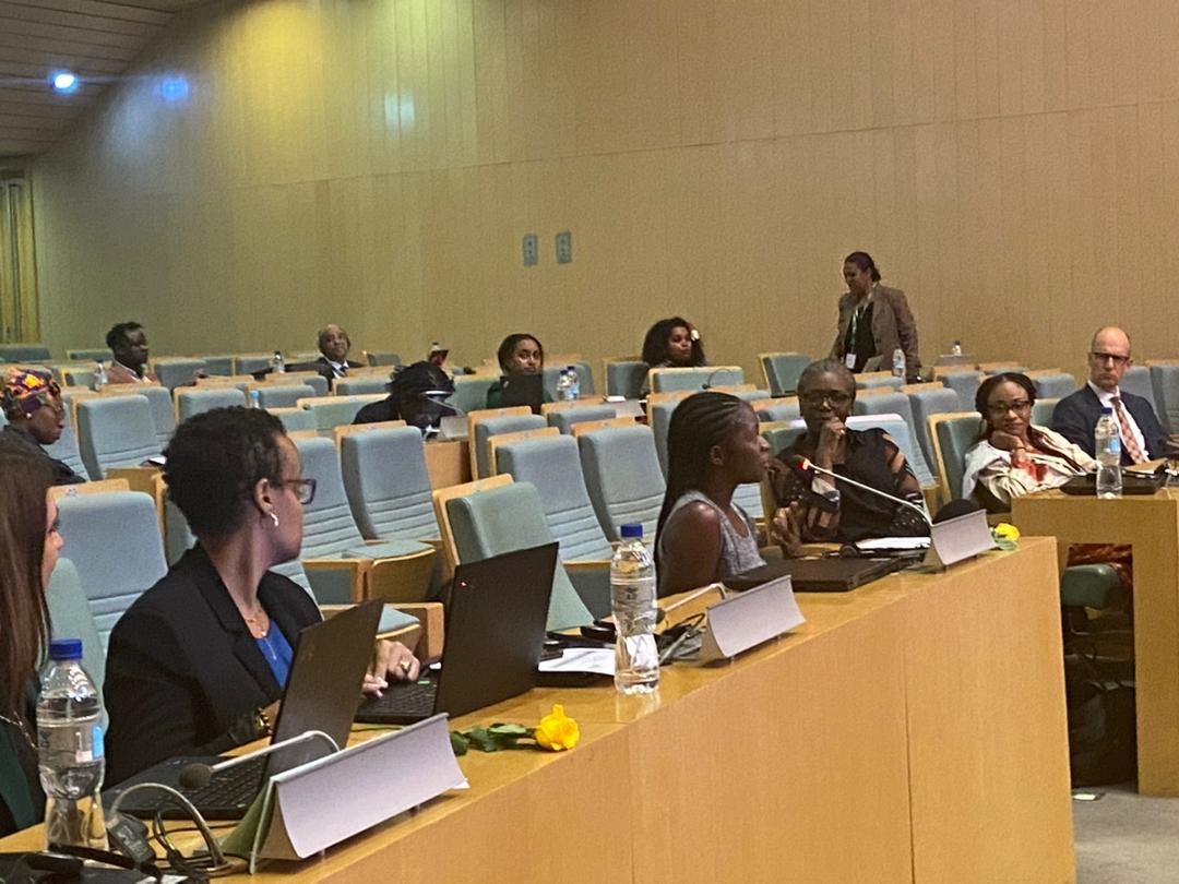 We are happy to have our young women from Kenya, Uganda, Liberia, Ghana and Ethiopia join the international women's day celebration at AU HQ #IWD2024 #SheLeads @GimacNetwork @PlanAULiaison