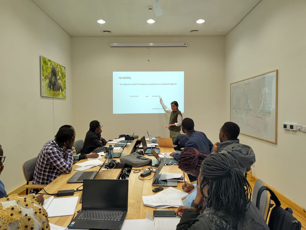 Robin Morrison (@drrobinmorrison) on Twitter photo GO VIC, GO!! Today <a href="/VictoireMartig2/">Vic Martignac</a> is giving the second instalment of her Intro to Stats course for <a href="/Uni_Rwanda/">University of Rwanda</a> biology students doing their final year projects with <a href="/SavingGorillas/">Dian Fossey Gorilla Fund</a> GO VIC, GO!! Today <a href="/VictoireMartig2/">Vic Martignac</a> is giving the second instalment of her Intro to Stats course for <a href="/Uni_Rwanda/">University of Rwanda</a> biology students doing their final year projects with <a href="/SavingGorillas/">Dian Fossey Gorilla Fund</a>