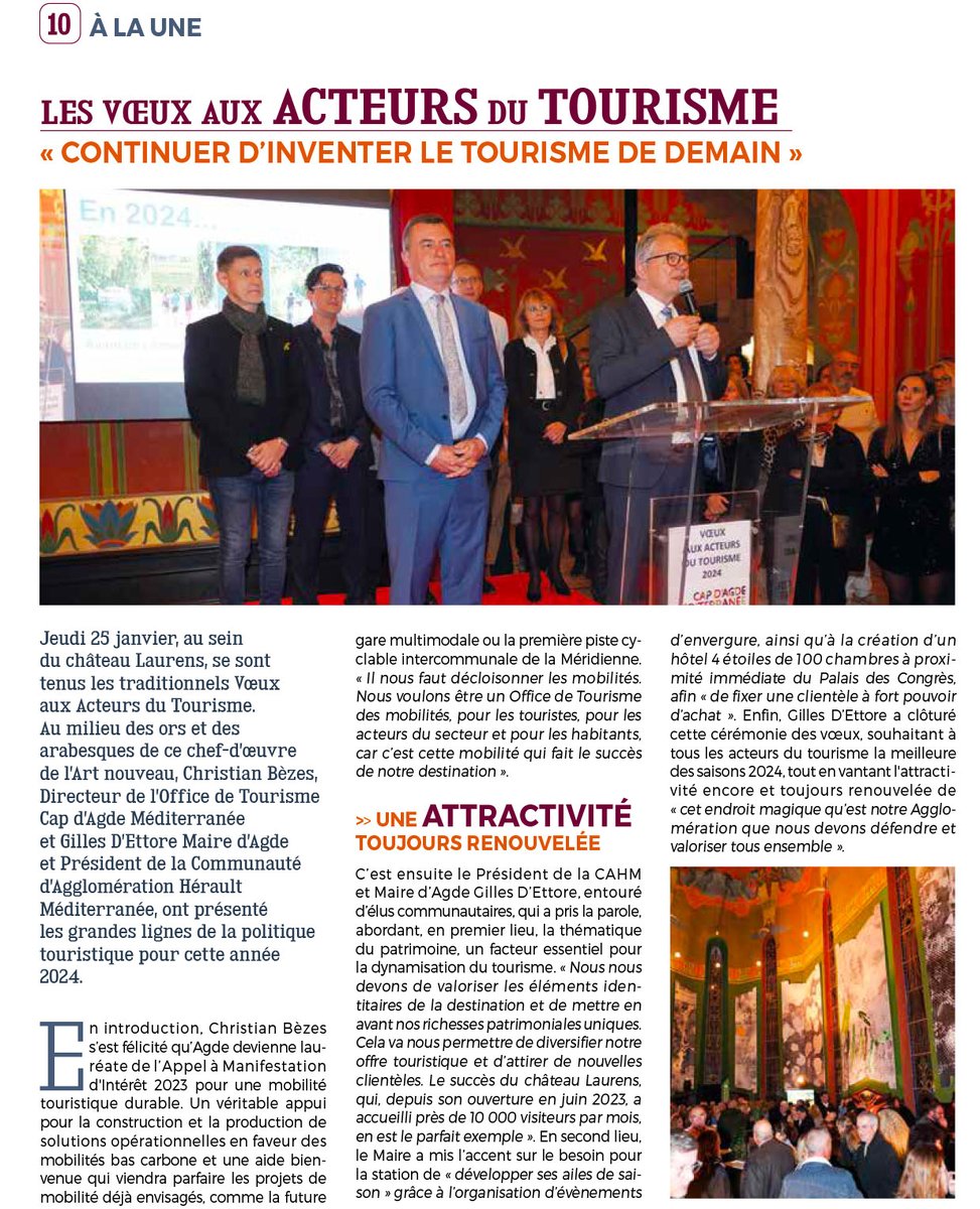 AgdeOfficiel's tweet photo. #AgdeLeMag n°122 janvier et février 2024
Le #Magazine d'#informations #Municipales est en ligne :
>> Téléchargez AGDE LE MAG : https://t.co/6p8zlTCKhy
#ALaUne #ACTUS #Actualites #Agde #CapdAgde #GraudAgde #capdagdemediterranee #capdagdedestination https://t.co/jAfSFnNVr4