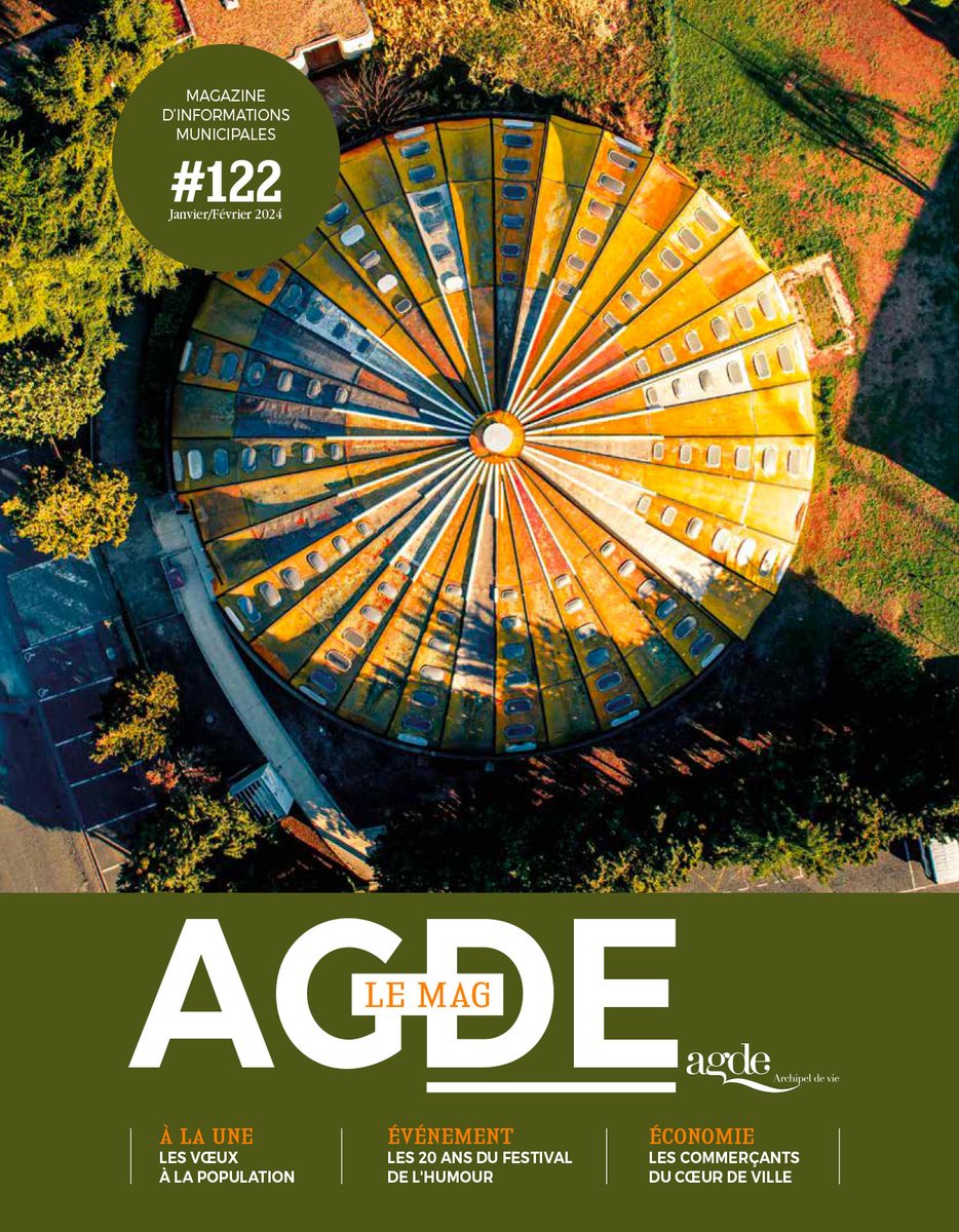 AgdeOfficiel's tweet photo. #AgdeLeMag n°122 janvier et février 2024
Le #Magazine d'#informations #Municipales est en ligne :
>> Téléchargez AGDE LE MAG : https://t.co/6p8zlTCKhy
#ALaUne #ACTUS #Actualites #Agde #CapdAgde #GraudAgde #capdagdemediterranee #capdagdedestination https://t.co/jAfSFnNVr4