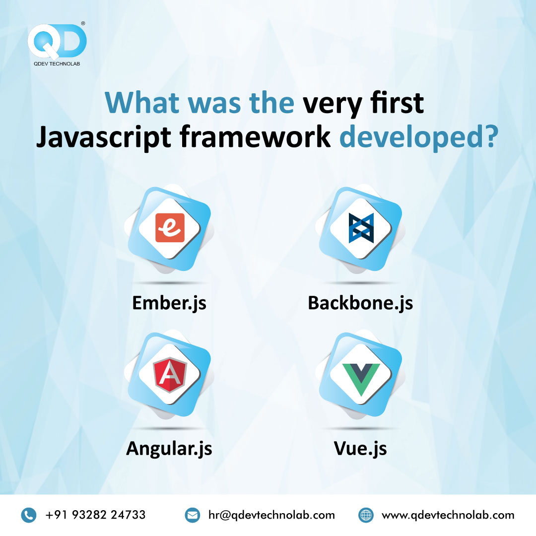 QdevTechnolab's tweet image. 💡 Did you know that the very first #JavaScript framework was created back in 2009? 🚀✨ Take a step back in time and discover the origins of this powerful language!
#webdevelopment #codinghistory 💻 #QDev #QDevTechnolab #QDevFamily #LifeAtQDevTechnolab