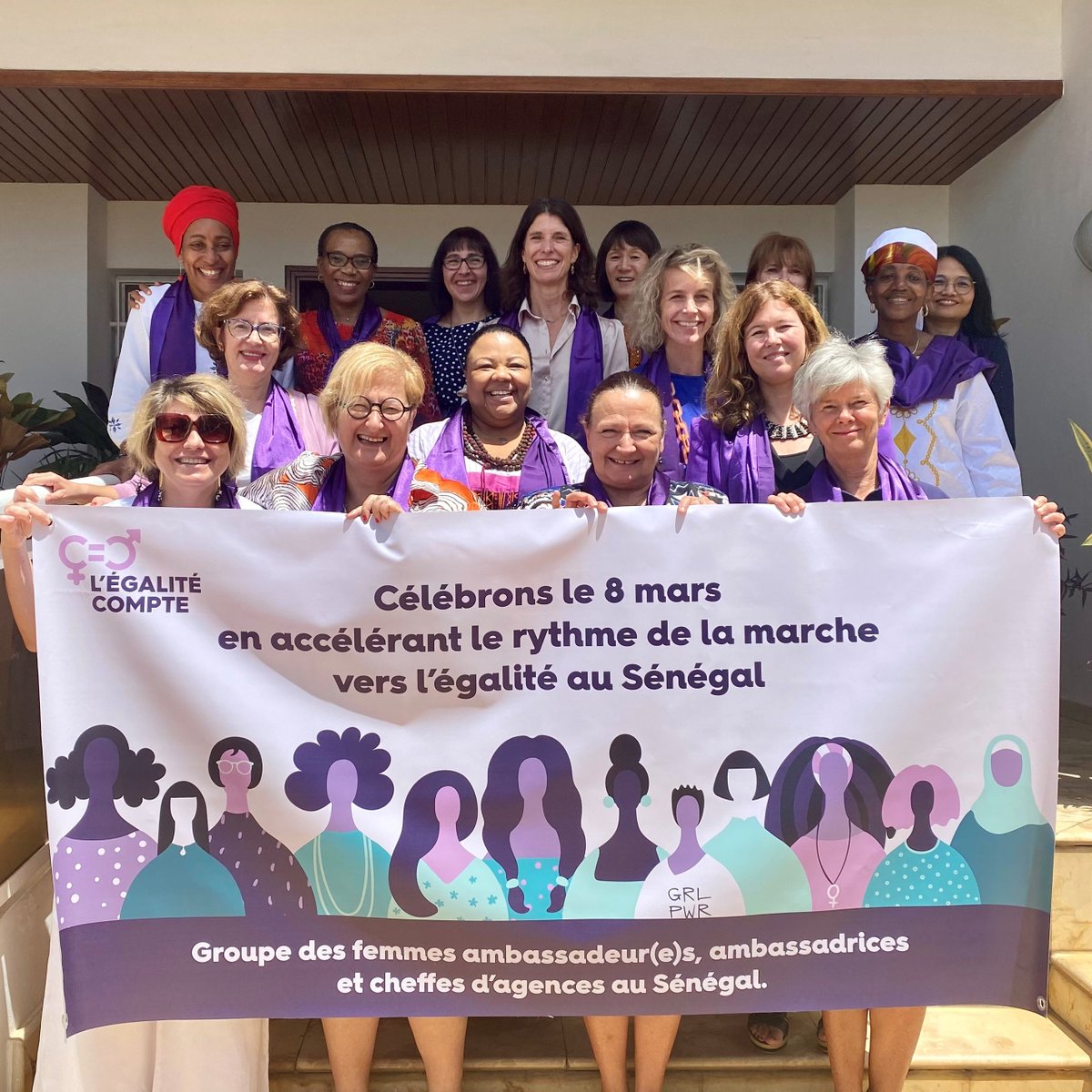 CanEmbSenegal's tweet photo. From the launch of the #16DaysofActivism to #InternationalWomensDay , we have remained united in our determination to support women and girls in their fight for equal rights and the elimination of all forms of gender-based violence. This is our #genderpledge! #IWD2024 #GBV https://t.co/rXLZ5nZzLa