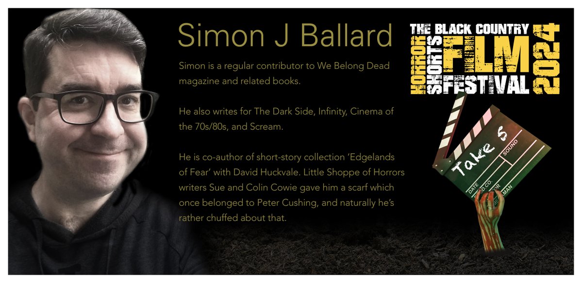 WordsWeeping's tweet photo. I'll be joining horror journalist &amp; author @KempstonJoystic to judge the BCHSFF - Submit your film: https://t.co/YTahMZ34kX 
Read Simon's work in @ScreamHorrorMag #Infinity #DarksideMagazine #EdgelandsofFear 
For all things @WeepingBank - https://t.co/JvhfW2G6m0 #HorrorCommunity https://t.co/boy6bE7Evn
