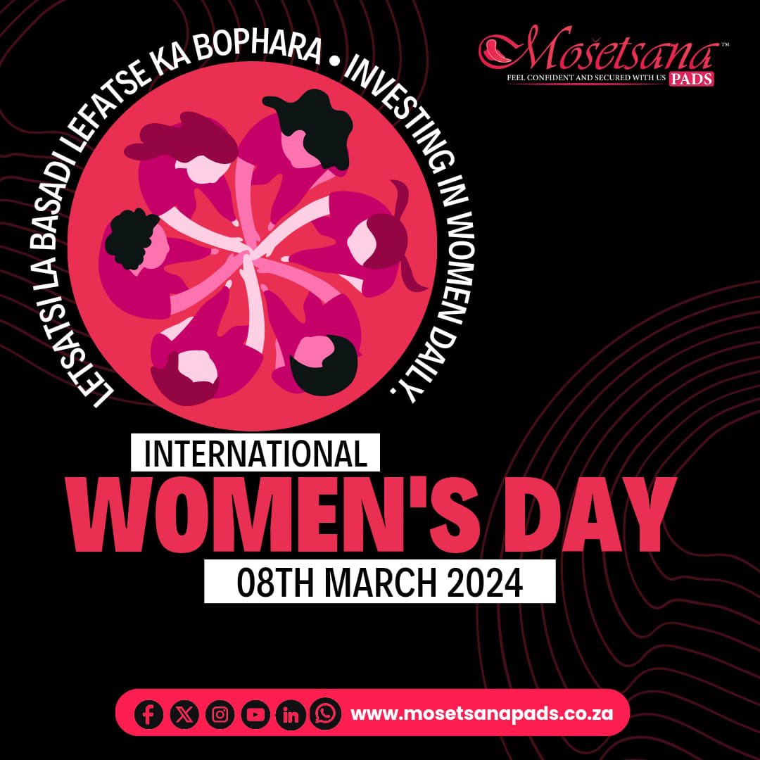 We celebrate and appreciate the incredible contributions of basadi in our communities. To all the amazing women out there, thank you for your strength, passion, and resilience. 🩷🌸 #InternationalWomensDay #MosetsanaPads