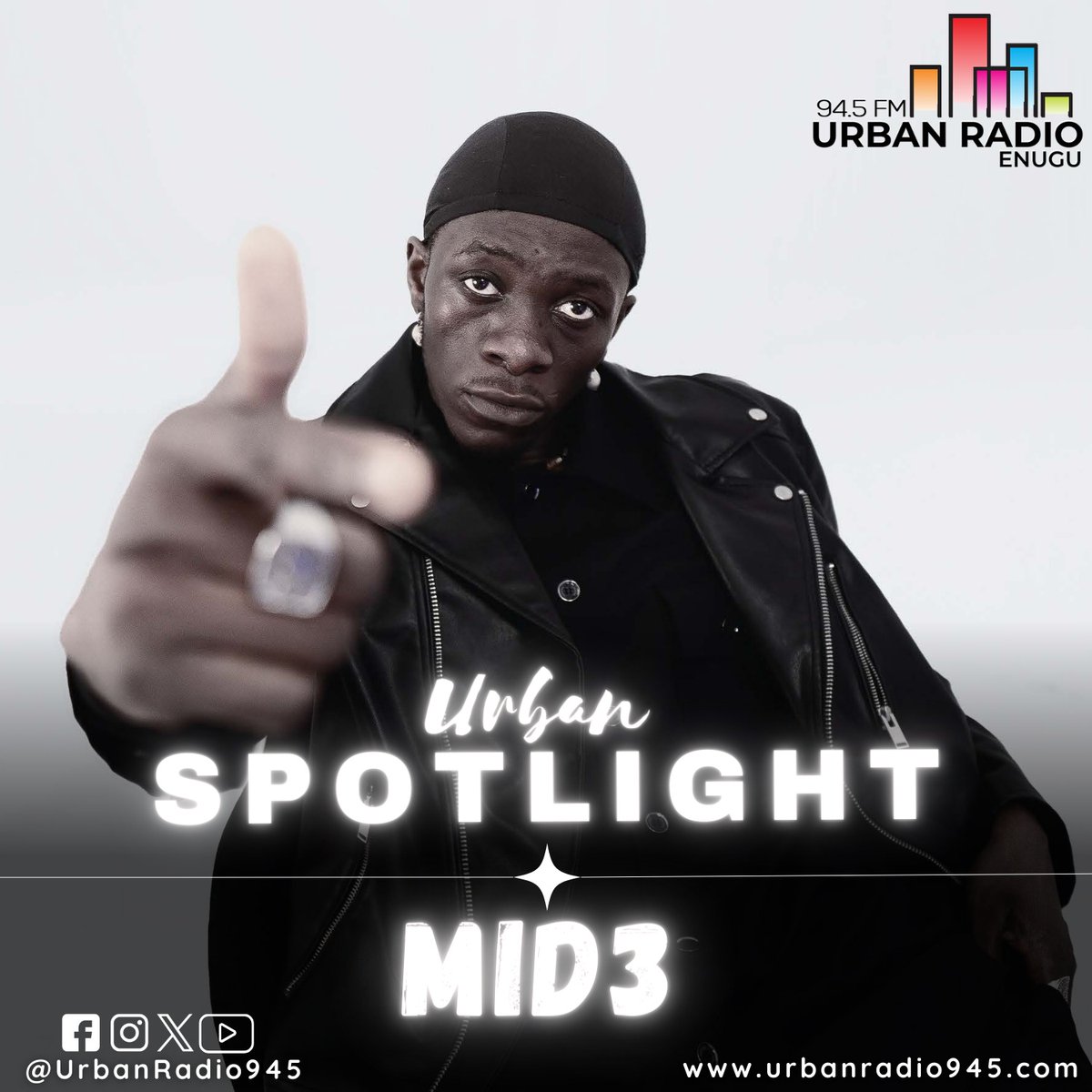 UrbanRadio945's tweet image. On The #UrbanSpotlight today we have the sensational @UglyMID3 .
Discover his Scintillating and Captivating Sounds.

#UrbanRadio945 #FreakyFriday