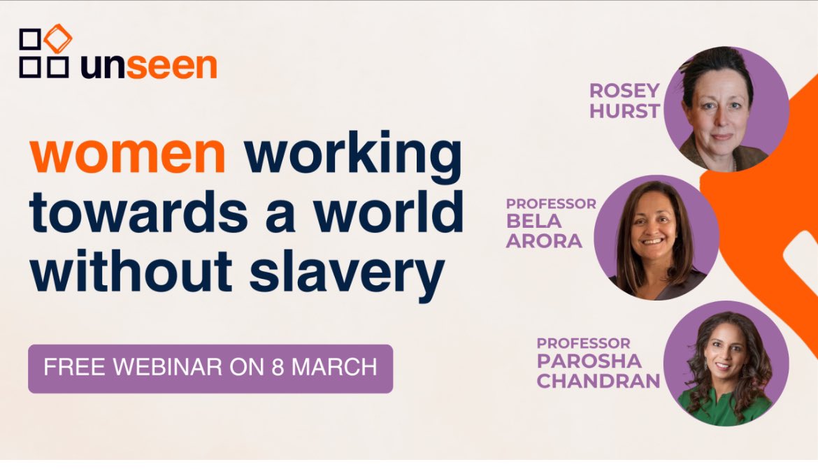 I'll be speaking at Women Working Towards a World Without Slavery! Just five mins to go before we start. Such a privilege to be part of this event hosted by @UnseenUK to mark International Women’s Day, alongside @RoseyHurst and Parosha Chandran