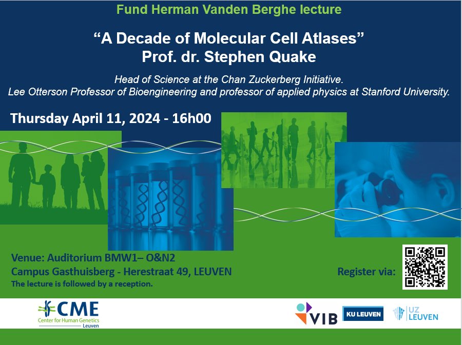 We are honored to announce the lecture of @StephenQuake on April 11, in Leuven, Belgium. You are cordially invited to the lecture and the reception thereafter, please register via: forms.office.com/e/BjrdpysY2Y