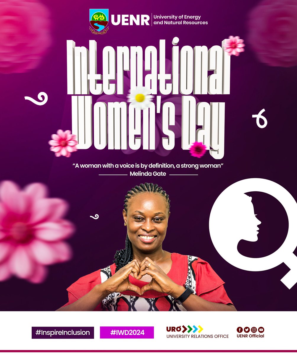 Join UENR in celebrating International Women's Day! Our commitment to women's empowerment shines through our diverse academic programs, paving the way for a brighter, more inclusive future. #Uenr #UenrIsHome #InternationalWomensDay