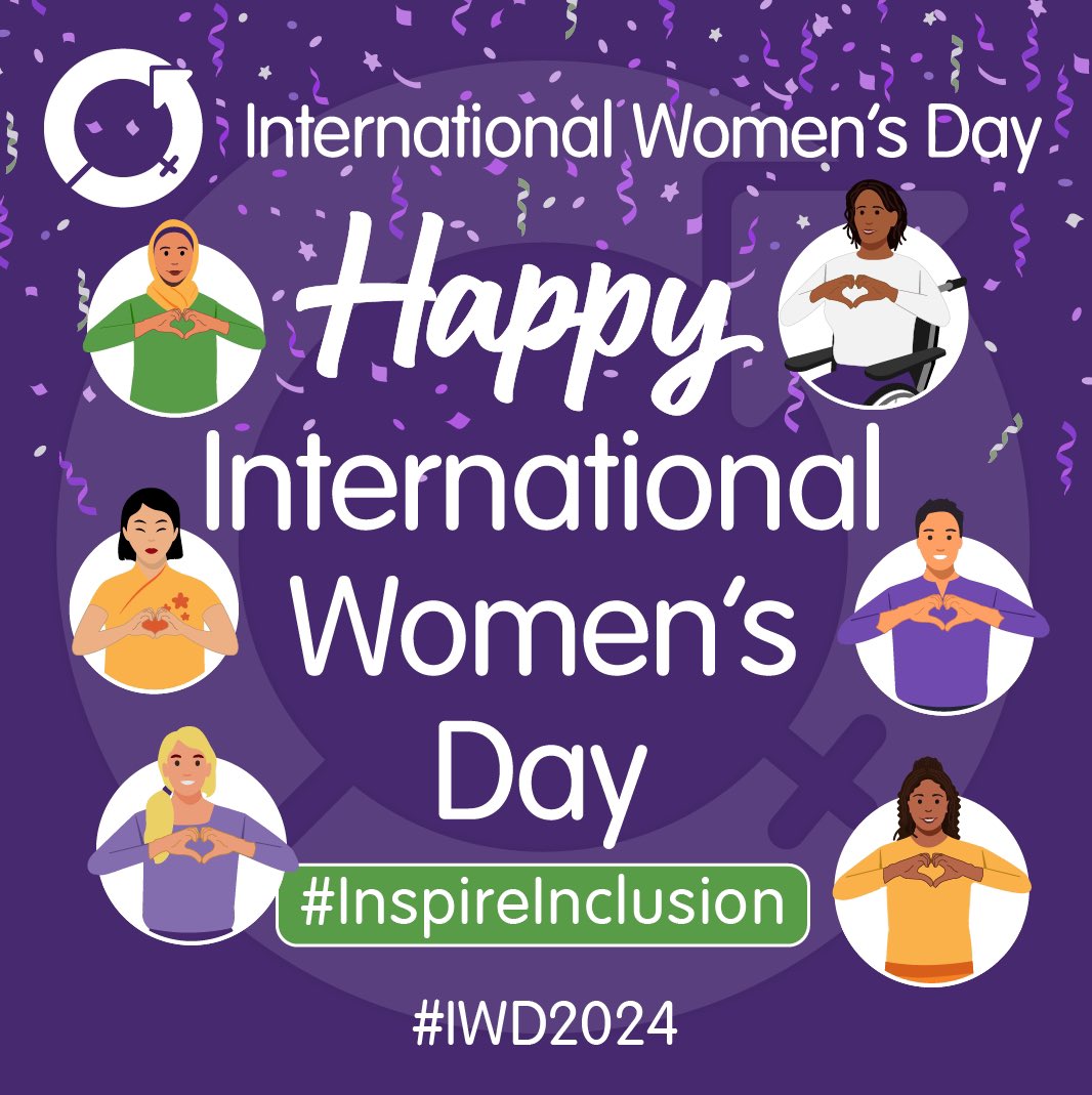 Happy International Women’s Day, I am so lucky to be surrounded by men and women who build others up on a daily basis 🫶🫶🏽🫶🏿 remember history and always be a women’s biggest supporter 💜 #inspireinclusion  #iwd2024
