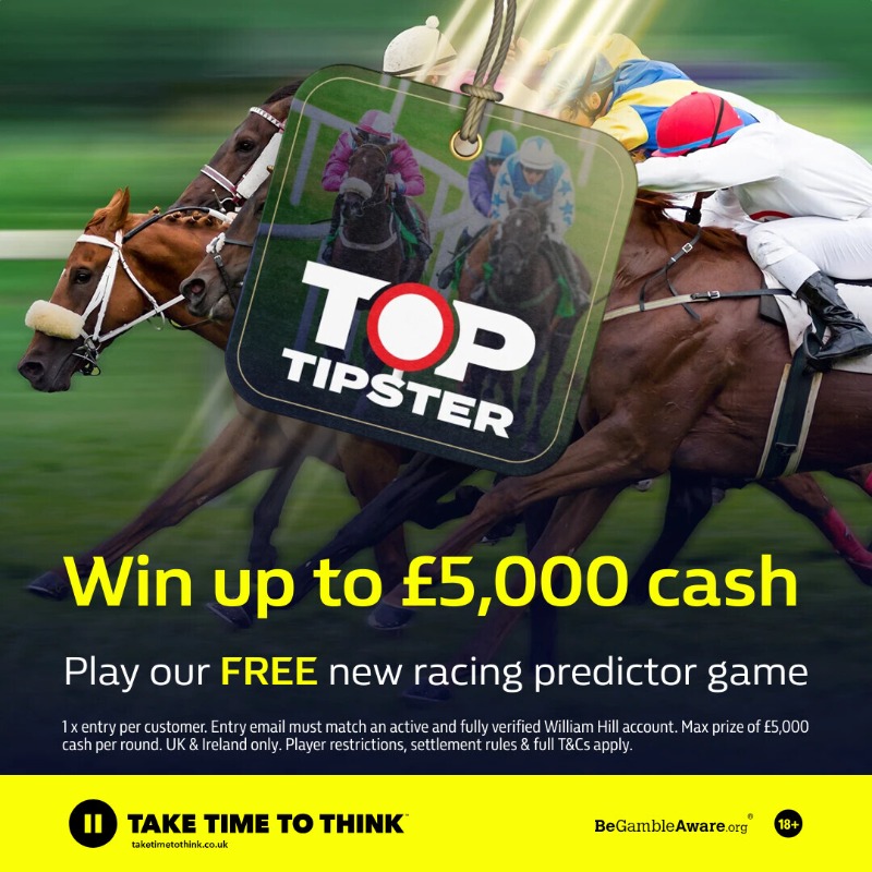 Think you are a 𝐓𝐨𝐩 𝐓𝐢𝐩𝐬𝐭𝐞𝐫? Your racing knowledge could win you up to £5,000 with our free-to-play competition. Give this Saturday's a go here. 👇 news.williamhill.com/horse-racing/p… 18+ Terms apply.
