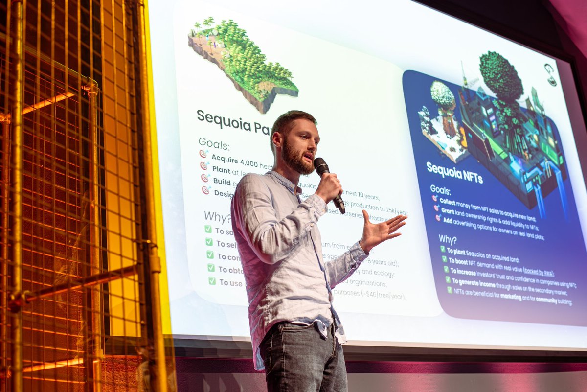 SequoiaWorlds's tweet photo. Dear #ECO #NFT #GameFi communities! Thrilled to share that our #Sequoiadendron giganteum reforestation project is back on track.
We were honored to participate in @FactoryBerlin's Meet&Pitch Winter Edition. Stay tuned for updates as our journey continues! 🌱🚀
#NFTCommunity 💟 https://t.co/37MMhaCSEv