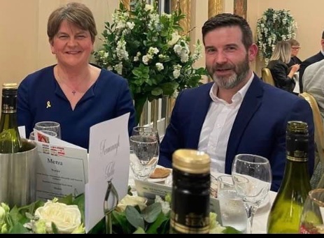 Thank you <a href="/ArleneFosterUK/">Arlene Foster DBE PC #ProudofNI.</a> for visiting our home before the annual charity dinner. A great evening and inspiring speech @GavChambers2 <a href="/RebeccaHarrisMP/">Rebecca Harris MP🦖</a>