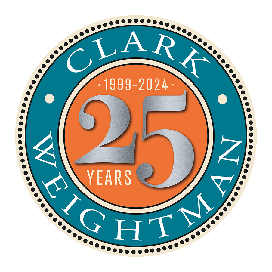 On the 15th March 1999 Clark Weightman Limited was incorporated.  We started life in a shared office with three mobile phones and a borrowed Ford Mondeo.  Thank you to all of our clients and professional contacts who have been with us over the last 25 years.