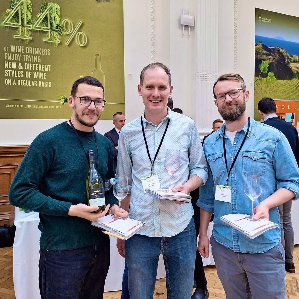 NewHallWines's tweet photo. The big @hnwines annual trade tasting in London last month was a blast! Here are a few stills from a superb Day 1 - with appearances from friends old and new. Can’t wait until next year now! 😁

#EnglishWine
#Essex
#CrouchValley
#WineSocial
#DrinkLocal
#EastAnglia
#Purleigh https://t.co/JZeTkeUzgm