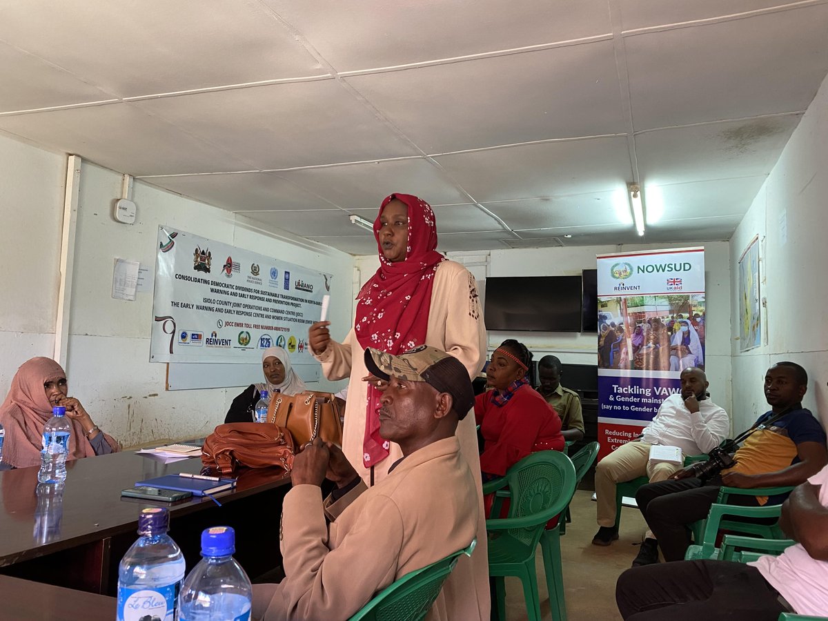 The 🇬🇧, through @ReinventKenya, is supporting safe spaces to challenge harmful gender norms. In Isiolo & Samburu East, through #OngeaUsikike, we're providing a platform for women to voice their deep concerns, share their stories and serve survivors as gender champions. #IWD2024