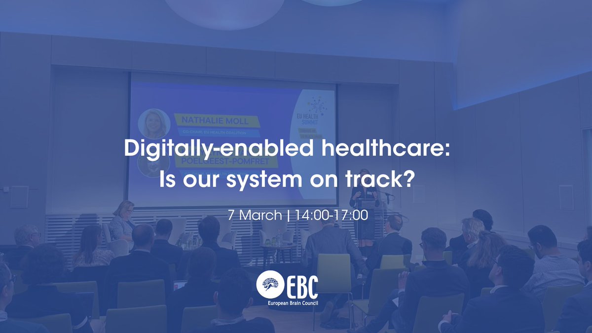 EU_Brain's tweet photo. EBC was pleased to participate in the meeting organized by the EU Health Coalition on “Digitally-enabled healthcare: is our ecosystem on track?”.
Purpose of the meeting was to exchange on opportunities offered by data and digital health.
#digitalhealth #dataconnection https://t.co/u9s6EkdjXA