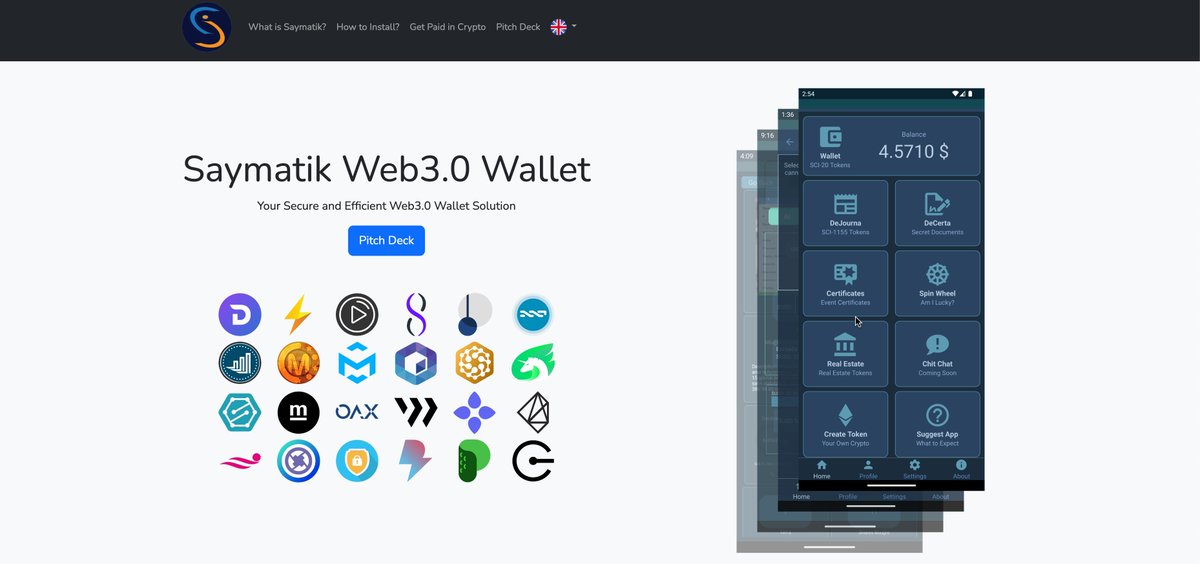 saymatik's tweet photo. Fordern Sie die Zentralisierung heraus mit #SaymatikWeb3Wallet, der ultimativen Lösung für die Verwaltung mehrerer Vermögenswerte auf der Blockchain 🔄💳 #DigitalesManagement #Blockchain #neuestenachrichten #ThailändischeTechnologie https://t.co/BNo2NhINEh