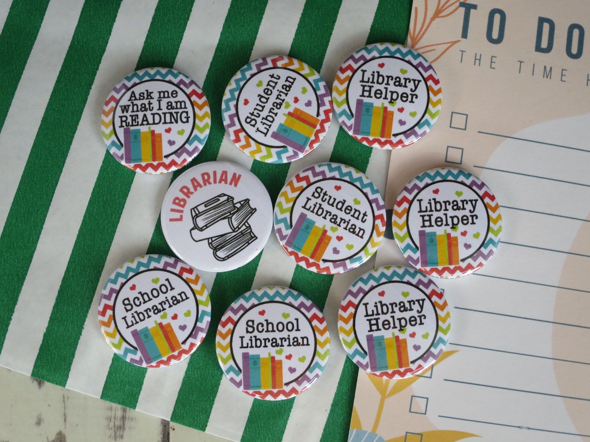 koolbadges's tweet image. 📚  Librarian Badges buff.ly/4c4E3ZM  #librarian #bookish #useyourlibrary #supportyourlocallibrary #library #books #reading #badges #studentlibrarian #badgemaker
