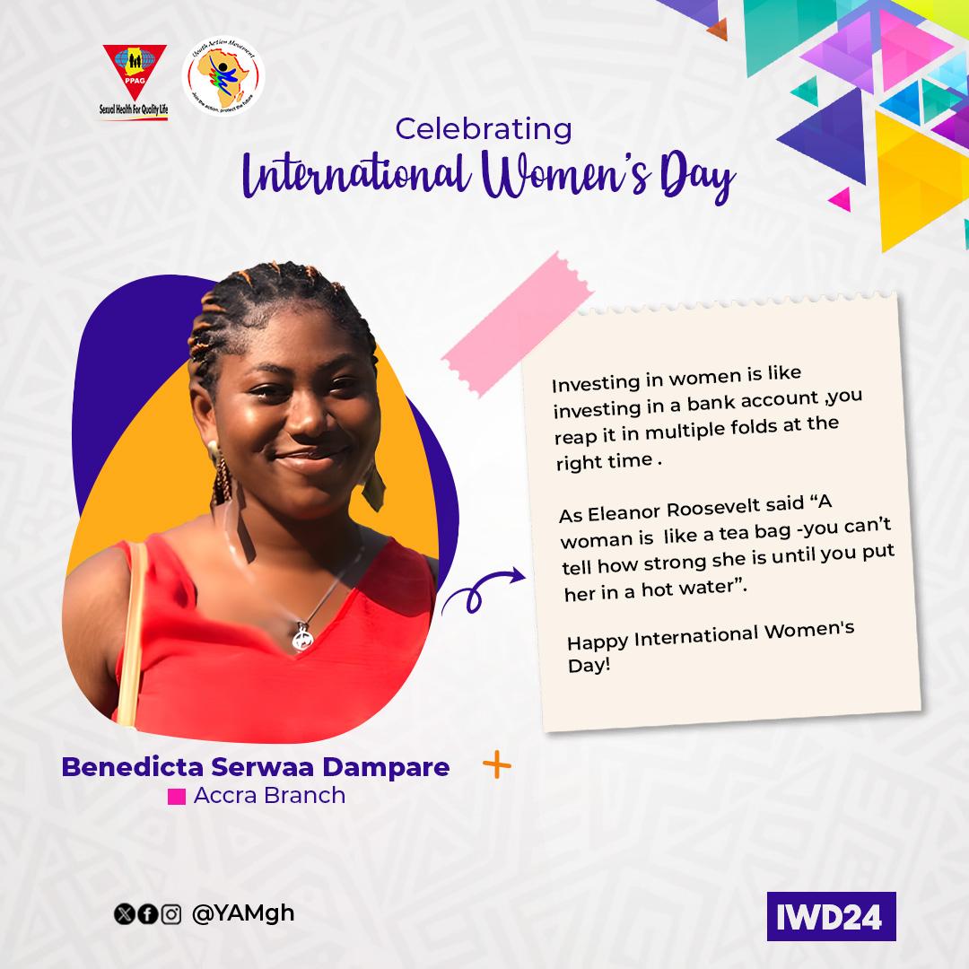 Join the youth voices as they share quotes on #IWD24. @YAMghana - Join the Action, Protect the Future ‼️