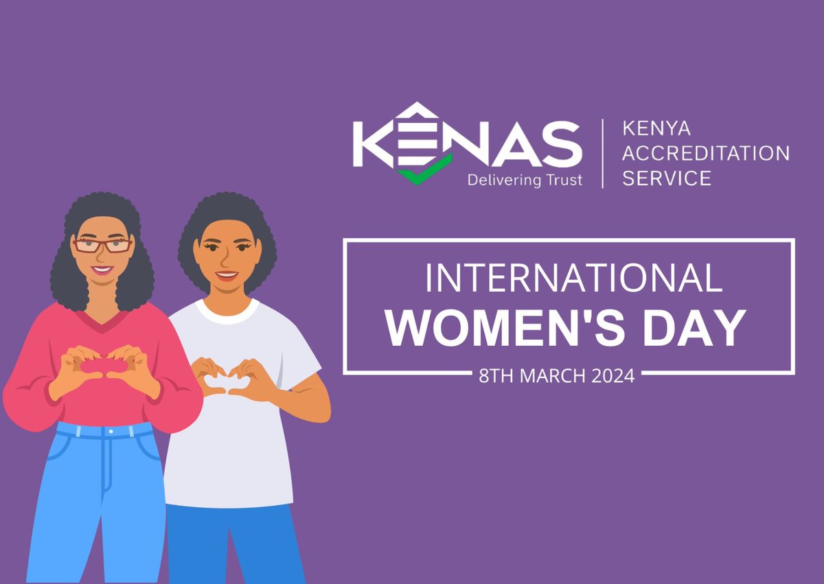 Happy International Women's day! @KENASgoke we continue to seek out opportunities for greater empowerment and inclusion of women in #accreditation and #conformityassessment #inspireinclusion #IWD2024 @rebecca_miano @IndustryKE @MartinChesire @ILAC_Official @IAF_Global