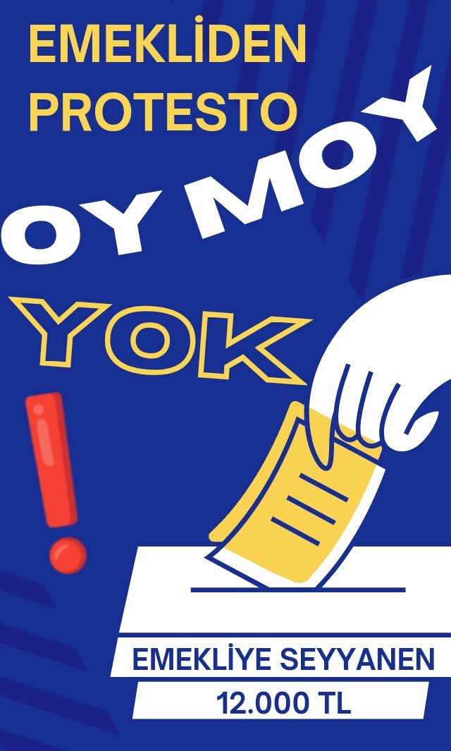 Yüzyıl, böyle bir sefalet görmedi.

Emekliler Yılı değil,
Perişanlığın yılını yaşayan,
İnsanlık Onuru kırılan EMEKLİ;

Dinmeyen Öfkesi ve Kızgınlığı ile 

SANlDIKLARI PATLATACAK

#EmekliSandıklarıPatlatacak
#EYTlideSandıktaKonuşacak
<a href="/RTErdogan/">Recep Tayyip Erdoğan</a> <a href="/isikhanvedat/">Prof. Dr. Vedat Işıkhan</a>