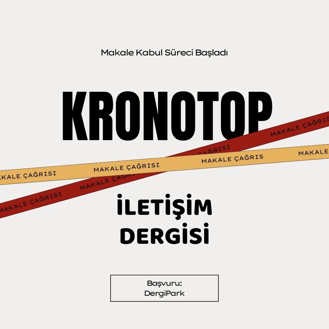 📢MAKALE ÇAĞRISI !

Dergimizin Temmuz 2024'te yayımlanacak ikinci sayısı için makale kabul süreci başlamıştır. 

🔗Başvurular DergiPark üzerinden gerçekleştirilecektir: dergipark.org.tr/tr/pub/kronotop