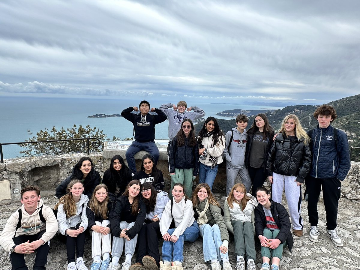 WAMS Europe Trip Eze on a windy day <a href="/WAMiddleSchool/">WA Middle School</a> <a href="/WoodwardAcademy/">Woodward Academy</a> @DeeKoscik