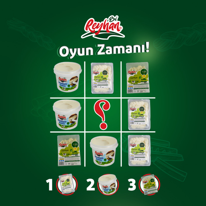 Oyun zamanı geldi 🌈
Doğru cevabı yorumlarda bizimle paylaşmayı unutmayın! 🤩👇🏻

#ReyhanEviGıda #breakfast #doğal #çiftlikten #cheese #peynirseverler #toptanpeynir #kahvaltı #foodbusiness #peynir#doğal