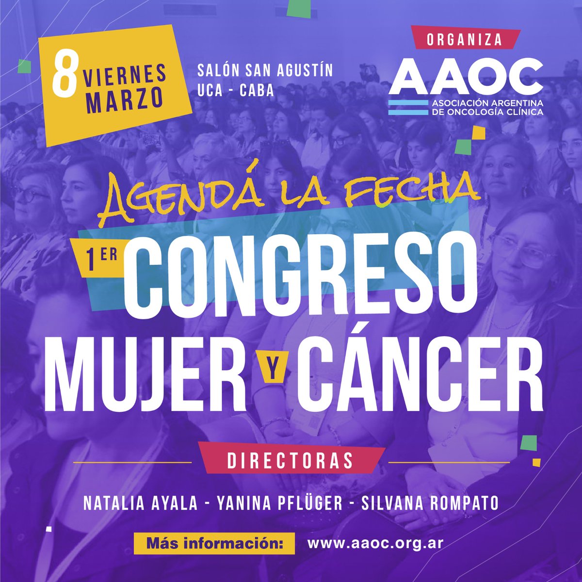 aaoncoclinica's tweet photo. HOY ! Día Internacional de la Mujer
Sede: Av. Alicia Moreau de Justo 1300 - Puerto Madero - CABA https://t.co/6Gq3109qVV