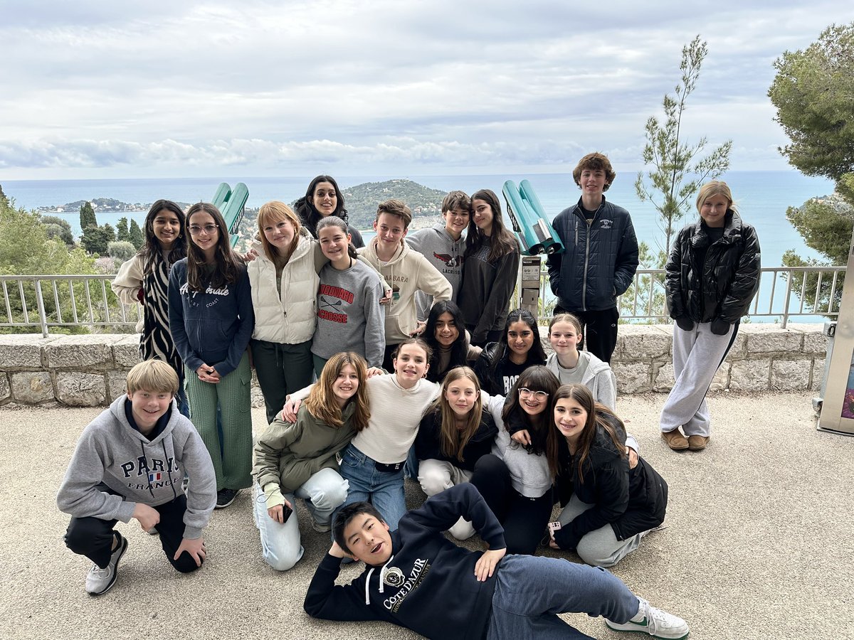 WAMS Europe Trip Eze on a windy day @WAMiddleSchool @WoodwardAcademy @DeeKoscik