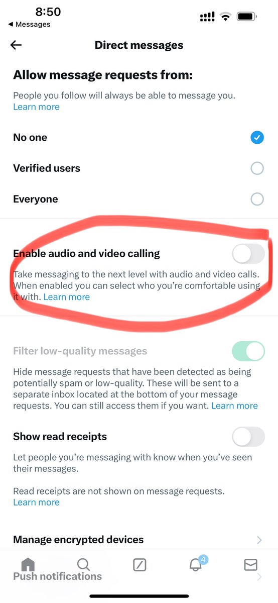 In case you weren’t aware, Twitter has a new feature enabling video and audio calls to your account. By default, it’s turned on. On #IWD2024, here’s how you can opt out: